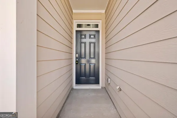 a view of front door