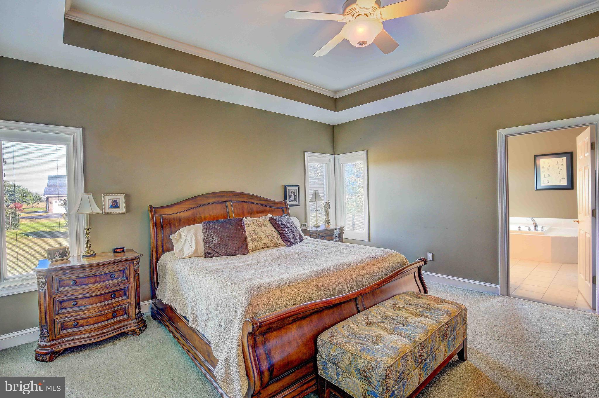 2025 Potts Point Road Huntingtown, MD 20639 - Photo 31 of 53 Master bedrooms with 10' ceilings!