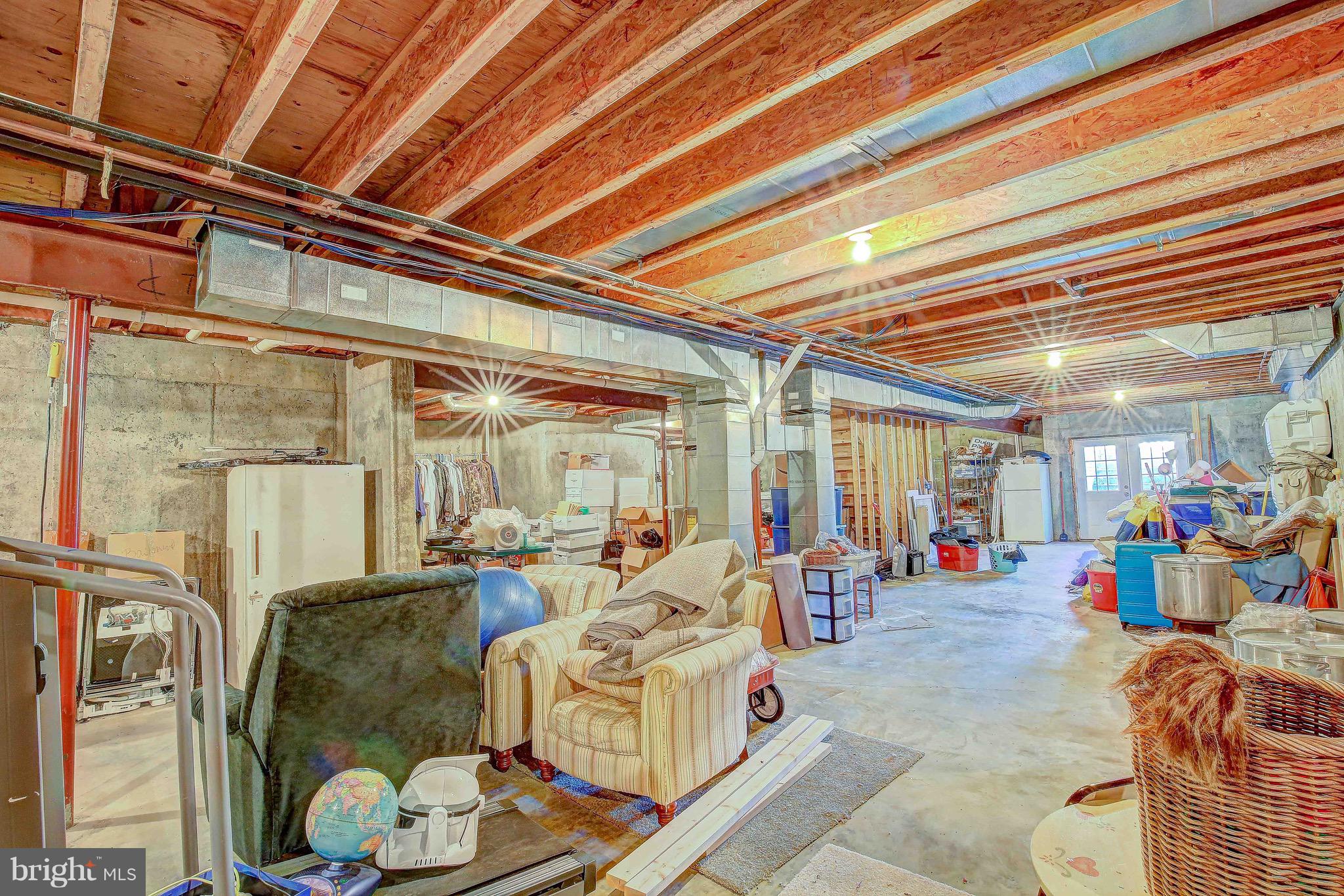 2025 Potts Point Road Huntingtown, MD 20639 - Photo 47 of 53 Unfinished basement great for storage or to finish