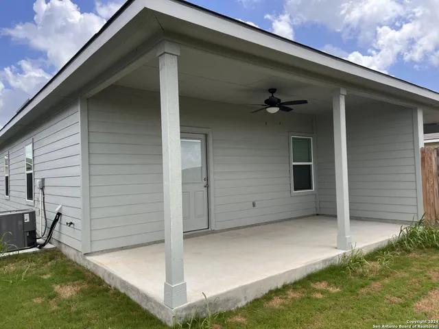 a backyard of a house