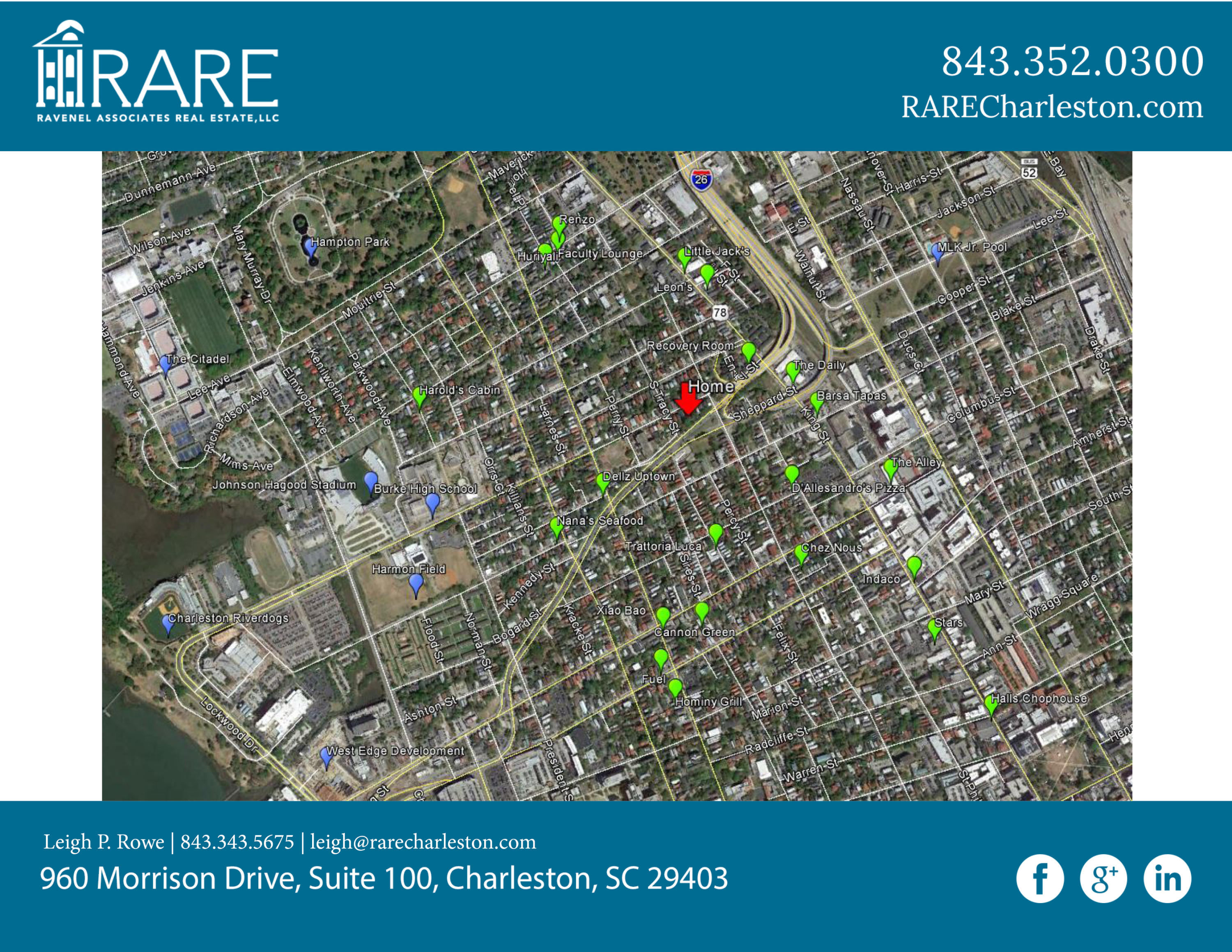 105 Fishburne Street, Unit B Charleston, SC 29403 - Photo 21 of 41 105 Fishburne neighborhood map letterhea