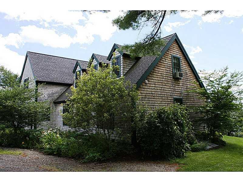 105 Sheepscot Road Alna, ME 04535 - Photo 17 of 33 Exterior Front. West wall. Garage is...