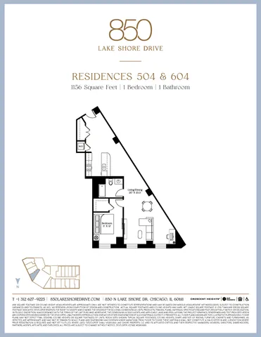 $498,000 | 850 North Lake Shore Drive, Unit 604, Chicago, IL 60611