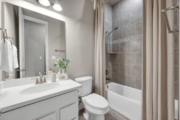 a house view with a outdoor space