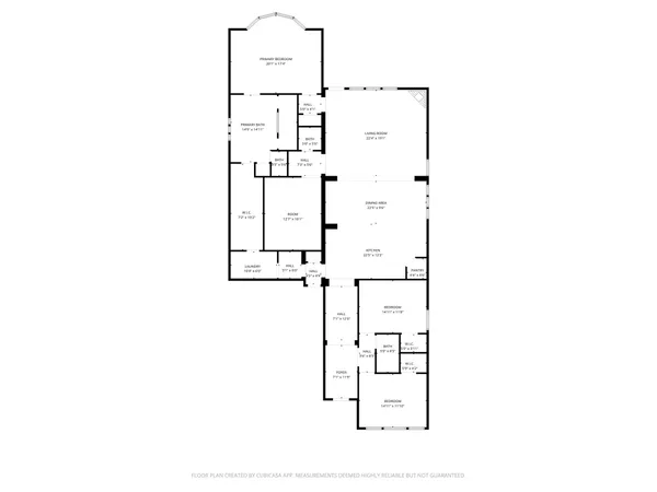 an aerial view of a and sign board