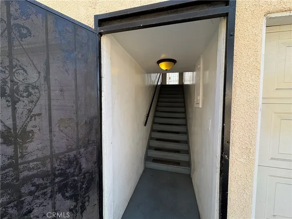 a view of a staircase