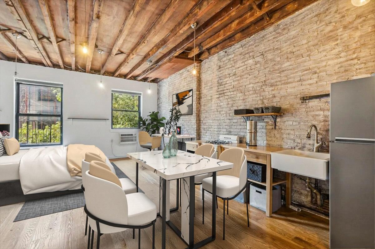 105 West 77th Street, Unit 3F Manhattan, NY 10024 - Photo 1 of 12 a view of a dining room with furniture window and outside view