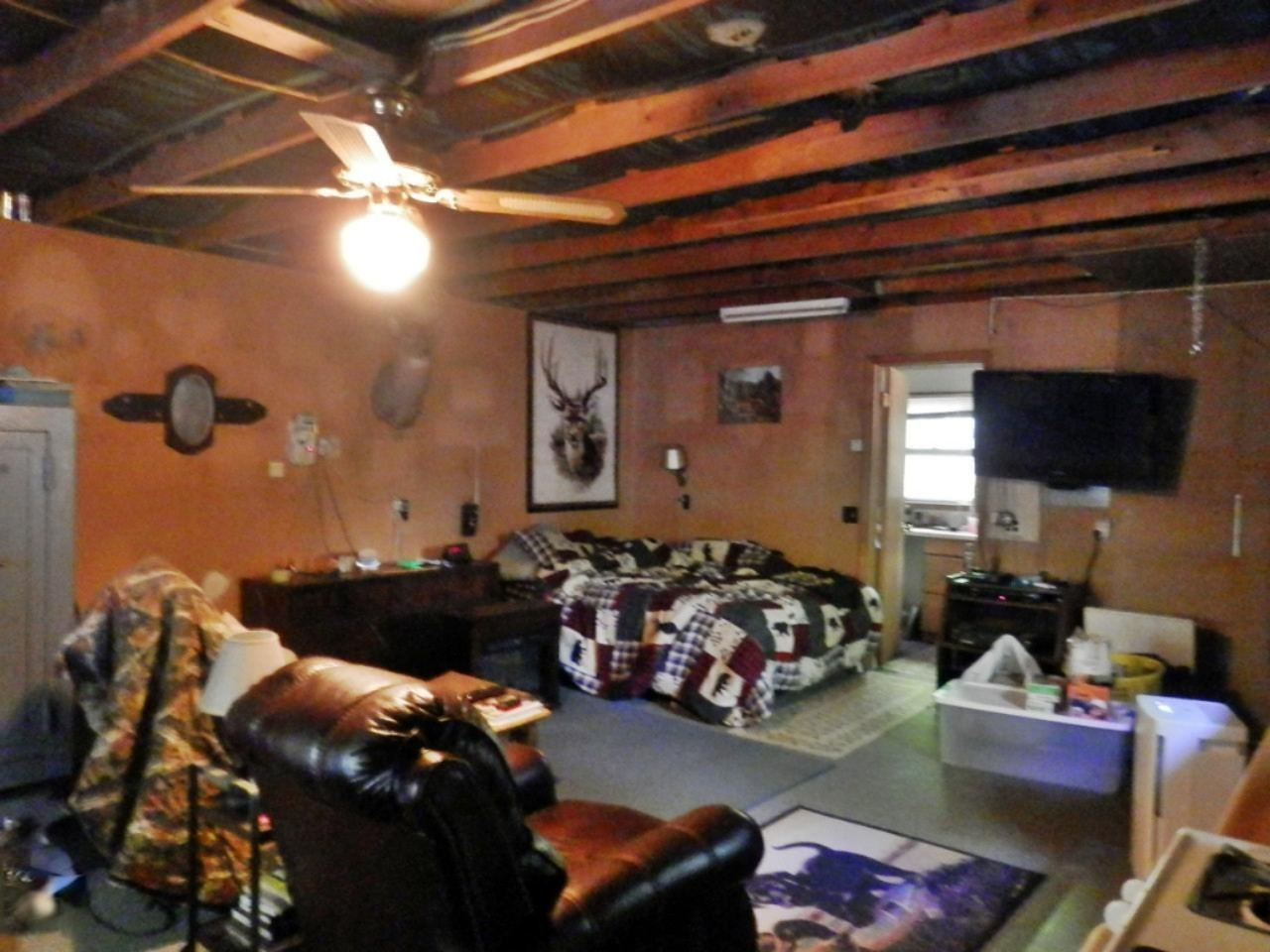 14876 Old Grade Road Thompsonville, MI 49683 - Photo 16 of 25 Inside of guest cabin