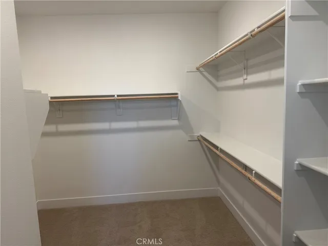 a close view of closet