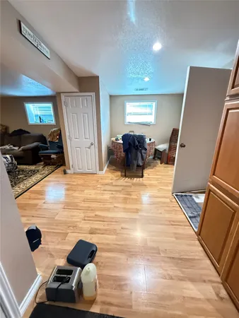 a view of a living room and dining room