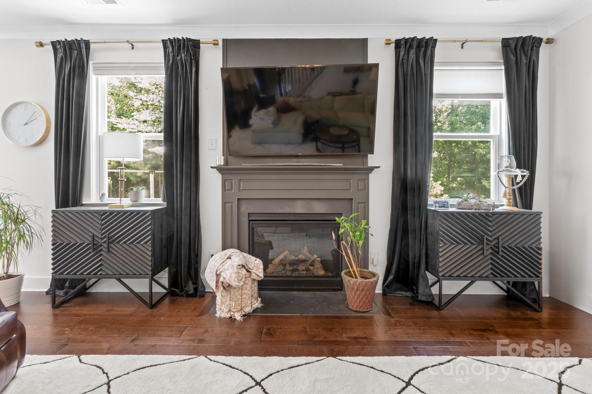 17423 Summers Walk Boulevard Davidson, NC 28036 - Photo 15 of 40 a living room with furniture and a fireplace