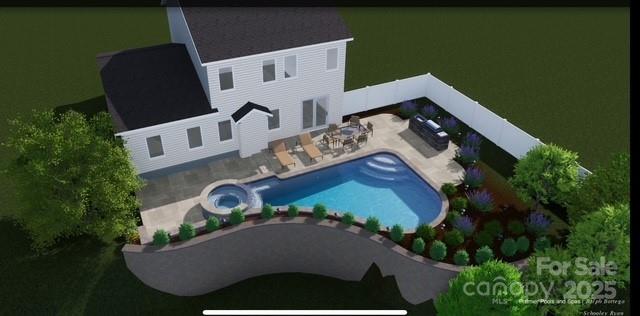 17423 Summers Walk Boulevard Davidson, NC 28036 - Photo 39 of 40 an aerial view of a house with garden space and street view