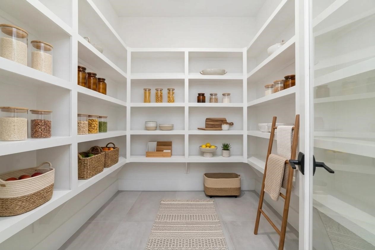 29627 Cir S Rnch Trail Fulshear, TX 77406 - Photo 18 of 50 A true walk-in pantry keeps everything within reach while the main kitchen remains beautifully uncluttered, because luxury is just as much about function as it is about finishes.