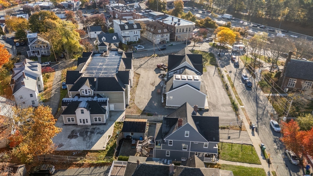 283 Melrose Street Newton, MA 02466 - Photo 16 of 18 an aerial view of houses with yard