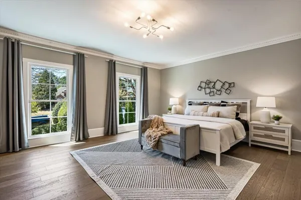 a bed room with a bed