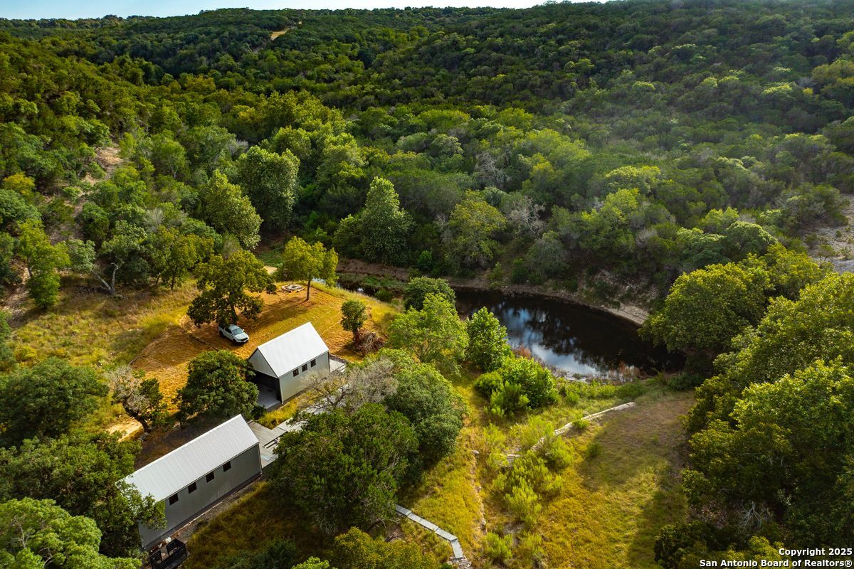 101 Bella Springs Road Boerne, TX 78006 - Photo 26 of 50 an aerial view of residential house with green space