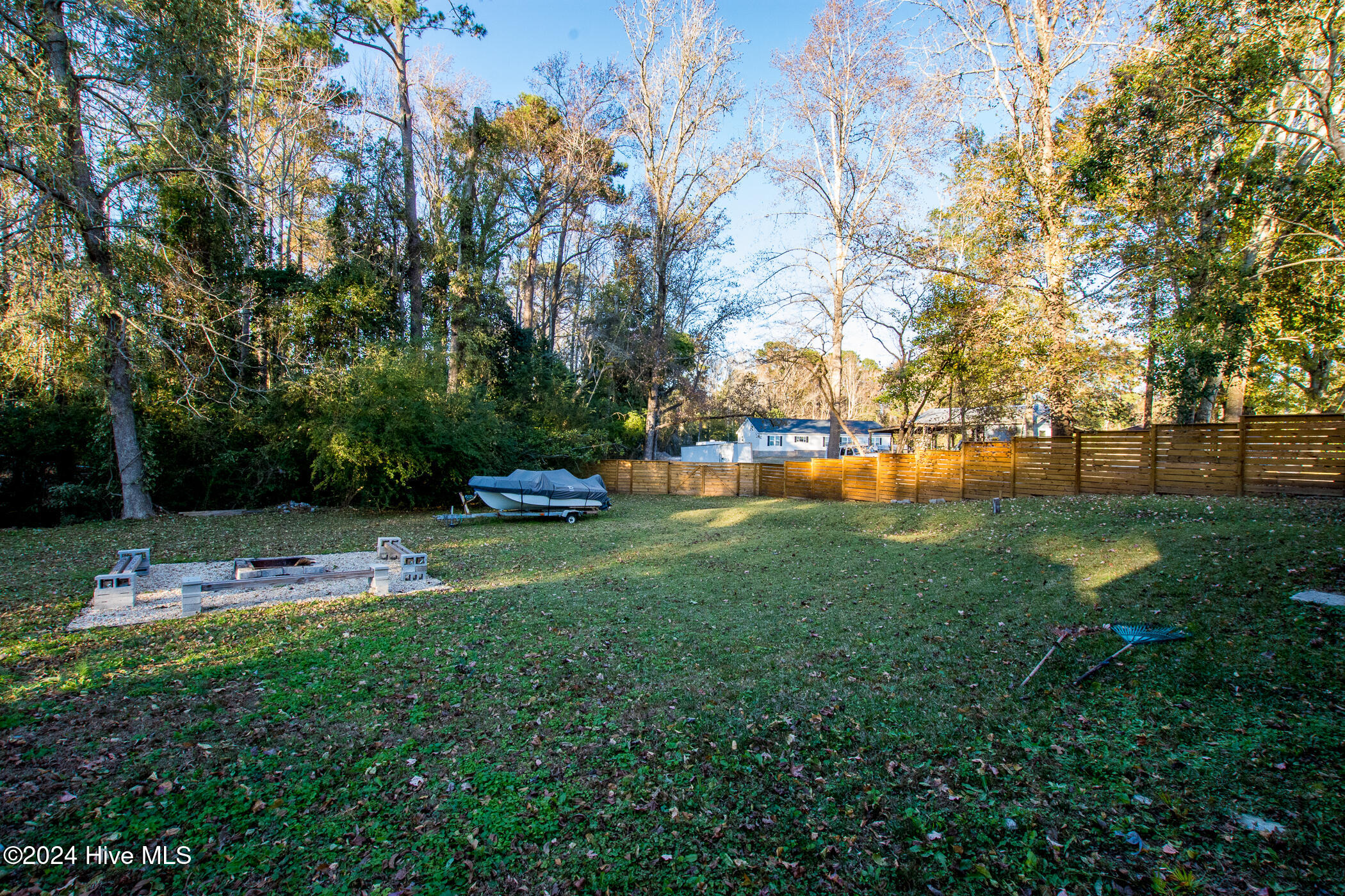 166 Verona Road Jacksonville, NC 28540 - Photo 45 of 52 Back yard with room for storage
