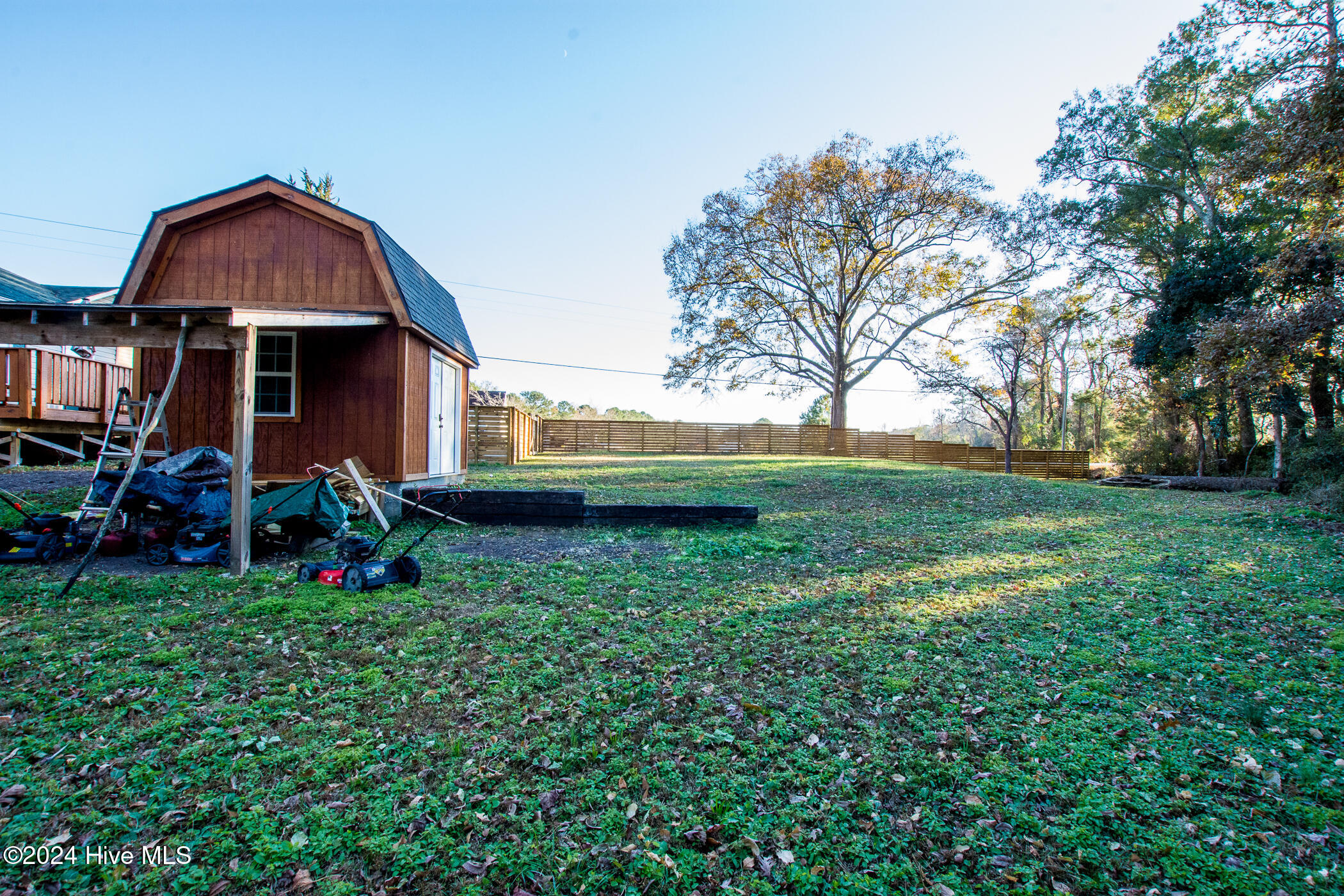 166 Verona Road Jacksonville, NC 28540 - Photo 48 of 52 Shed with loft and side yard