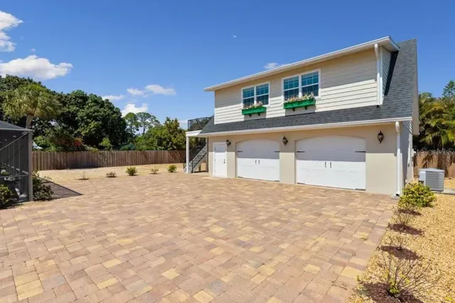 a swimming pool view with a outdoor space