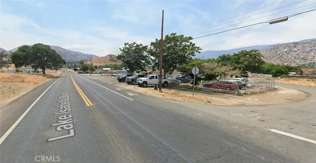 a view of a city and mountains