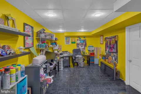 a group of people sitting in a room