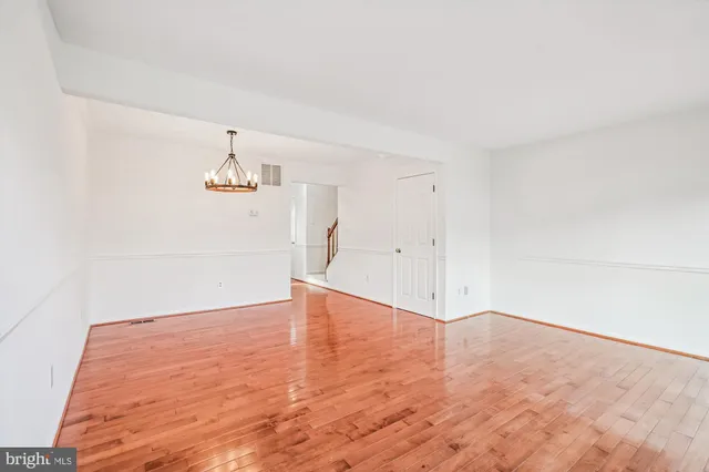 wooden floor in an empty room