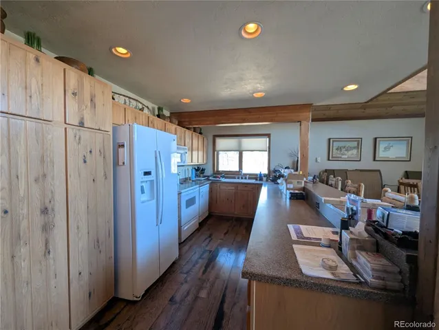 a room with lots of counter top space