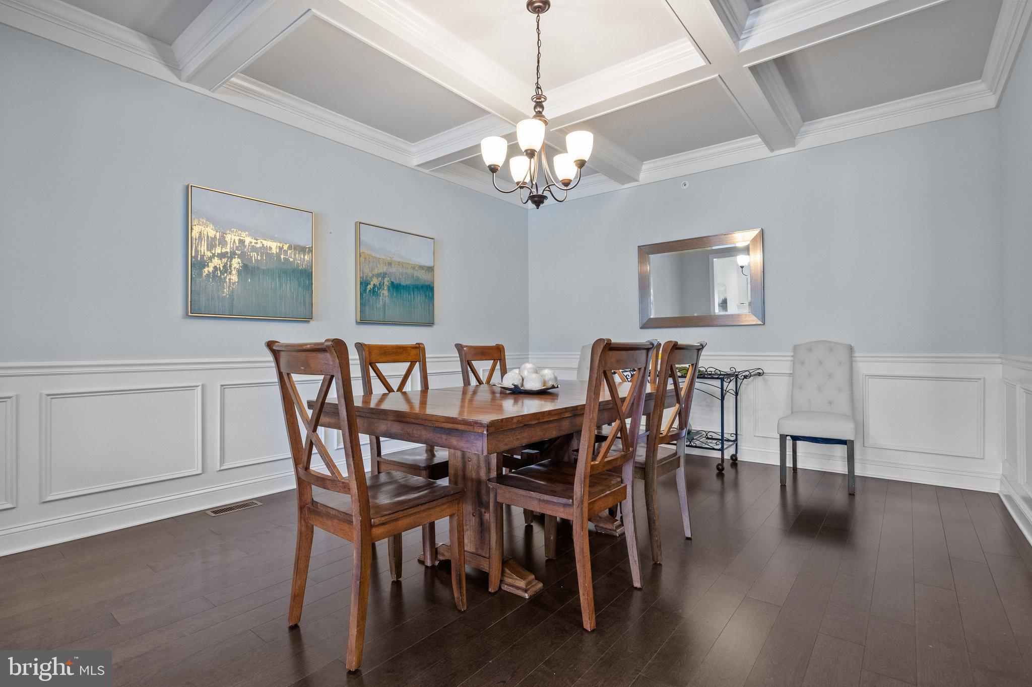 23 David Drive Newtown, PA 18940 - Photo 19 of 44 a view of a dining room with furniture wooden floor and chandelier