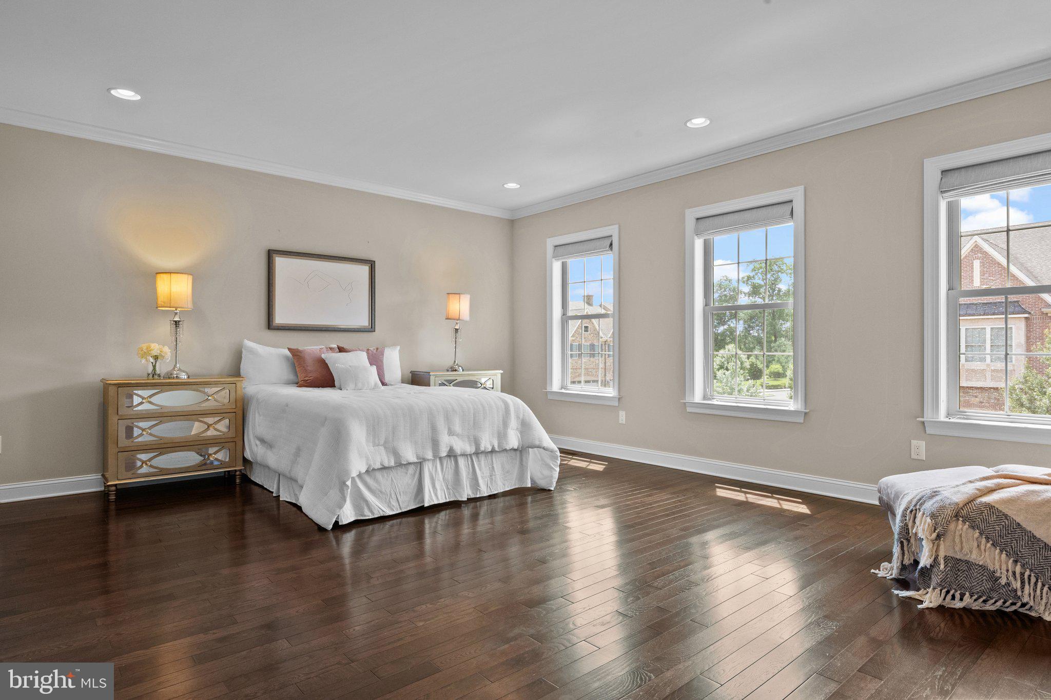 23 David Drive Newtown, PA 18940 - Photo 22 of 44 a bedroom with a bed and wooden floor