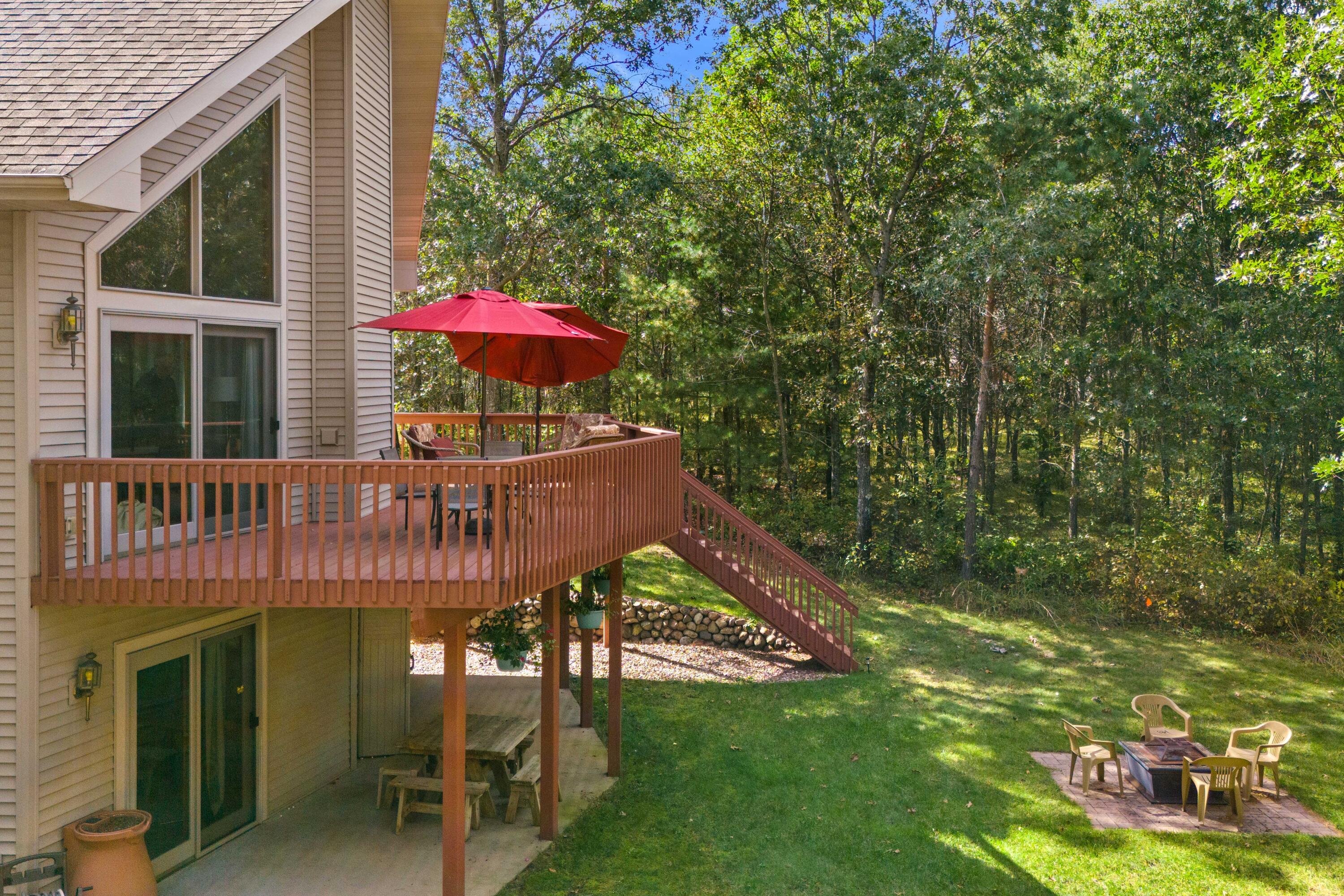 1194 Archer Avenue Rome, WI 54457 - Photo 28 of 48 deck Facing Golfcourse