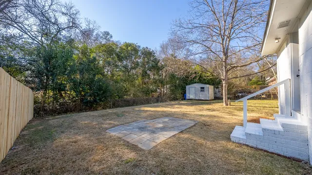 a house view with a yard