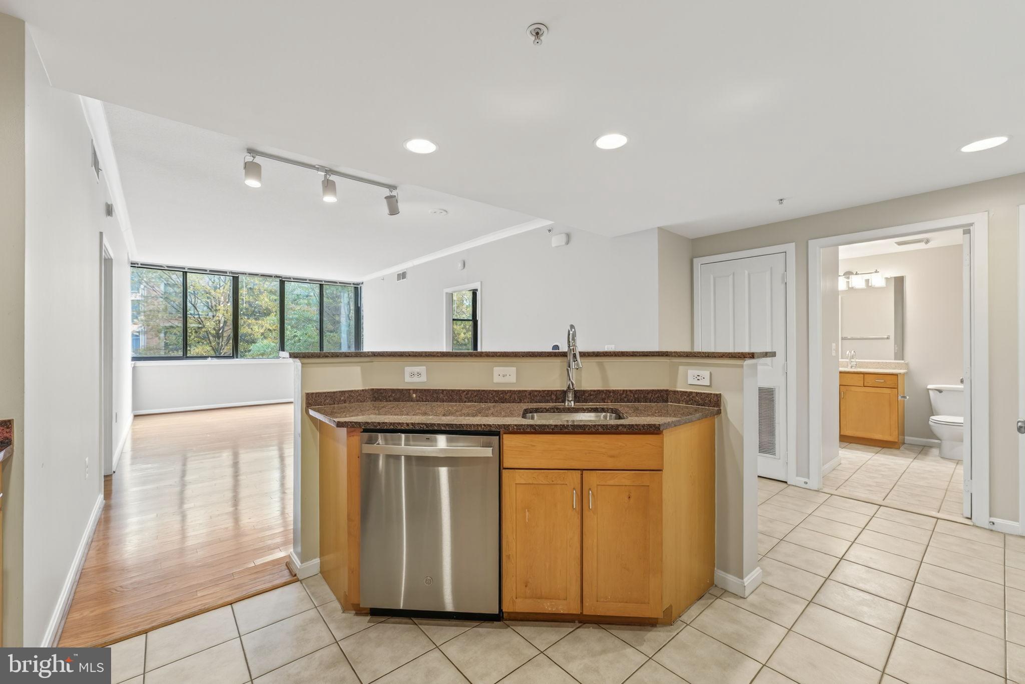 2220 Fairfax Drive, Unit 206 Arlington, VA 22201 - Photo 5 of 25 a kitchen with a sink and cabinets