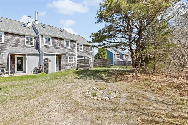 a view of backyard with green space