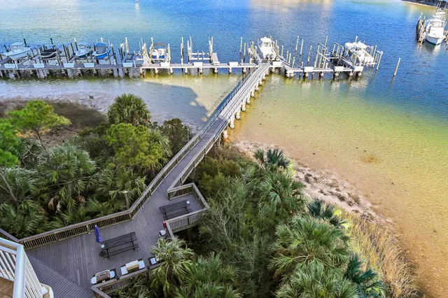 an aerial view of a city with houses