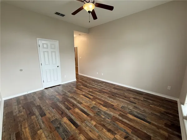 wooden floor in an empty room