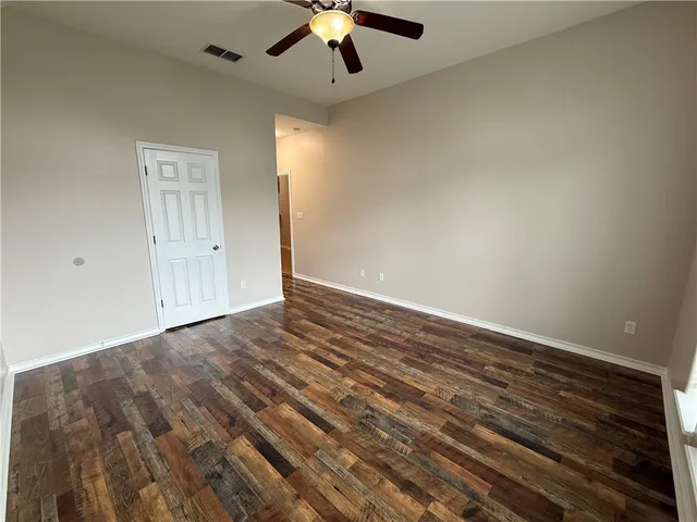 wooden floor in an empty room