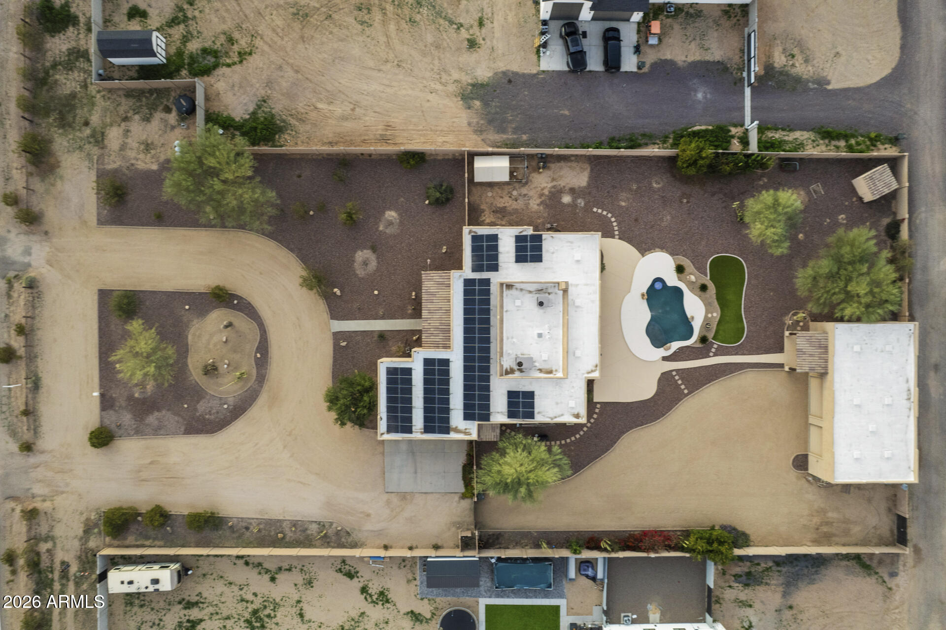 14526 West Jomax Road Surprise, AZ 85387 - Photo 51 of 57 an aerial view of a house with garden