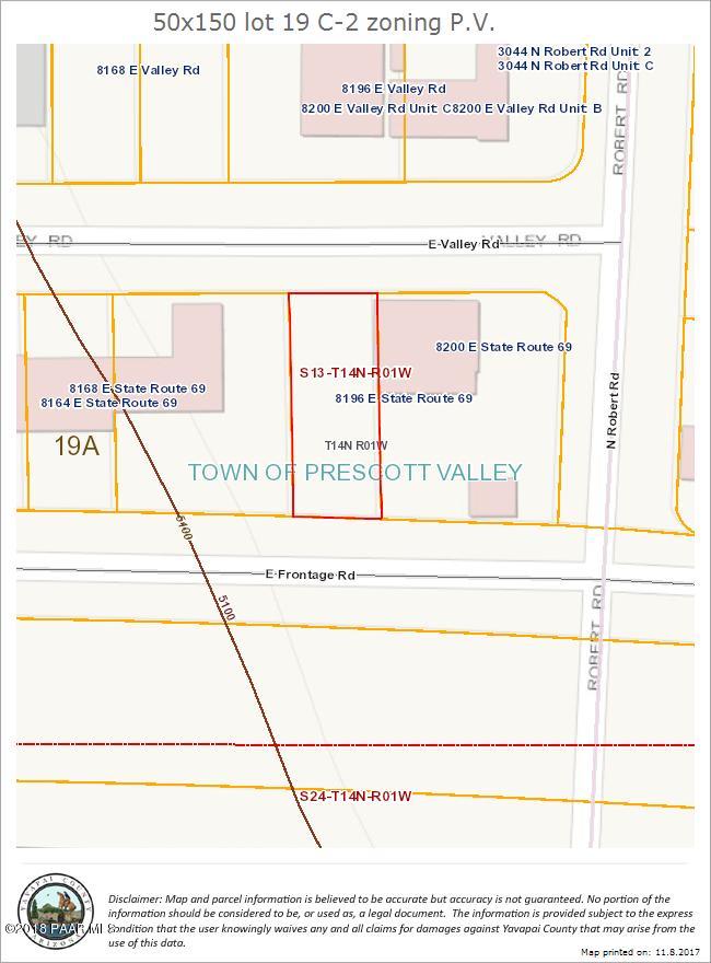 8196 East State Rte 69 Prescott Valley, AZ 86314 - Photo 1 of 1 50x150 c-2 lot pv