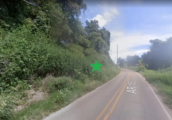 a view of a road from a balcony