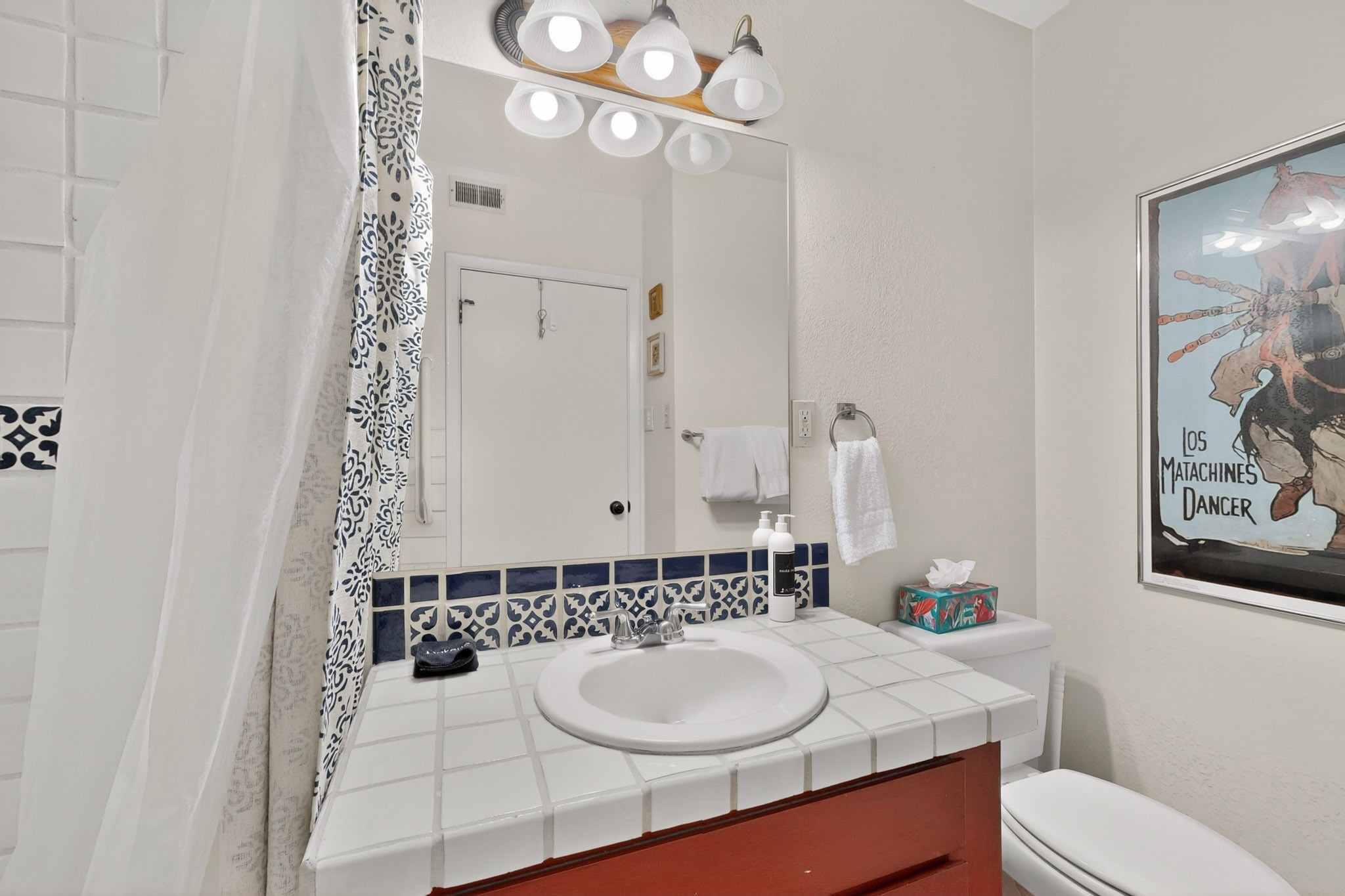 320 Artist Road, Unit 51 Santa Fe, NM 87501 - Photo 19 of 20 Guest Bathroom Santa Fe Tile