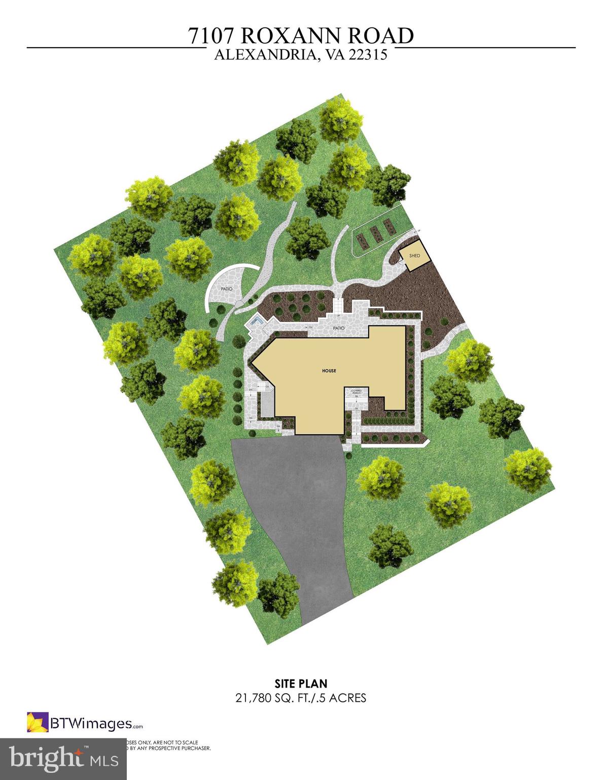 7107 Roxann Road Alexandria, VA 22315 - Photo 45 of 62 Site Plan
