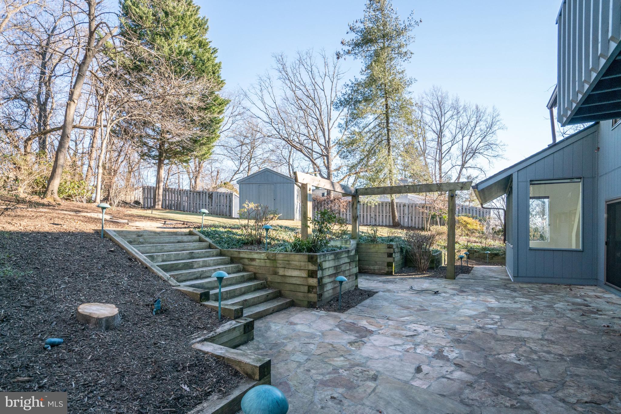 7107 Roxann Road Alexandria, VA 22315 - Photo 49 of 62 a view of a yard with plants and a tree