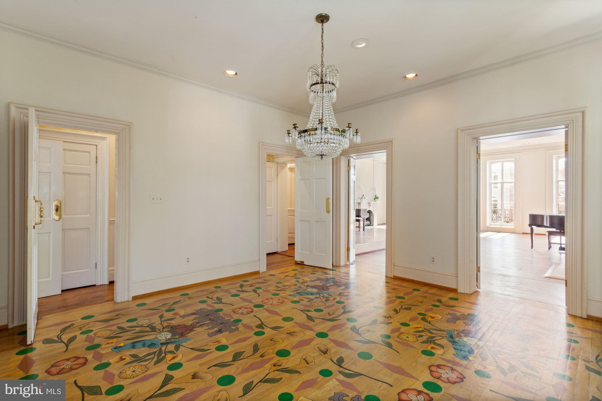 3129 N Street Northwest Washington, DC 20007 - Photo 8 of 28 DINING RM/UNIQUE FLOOR BY ARTIST