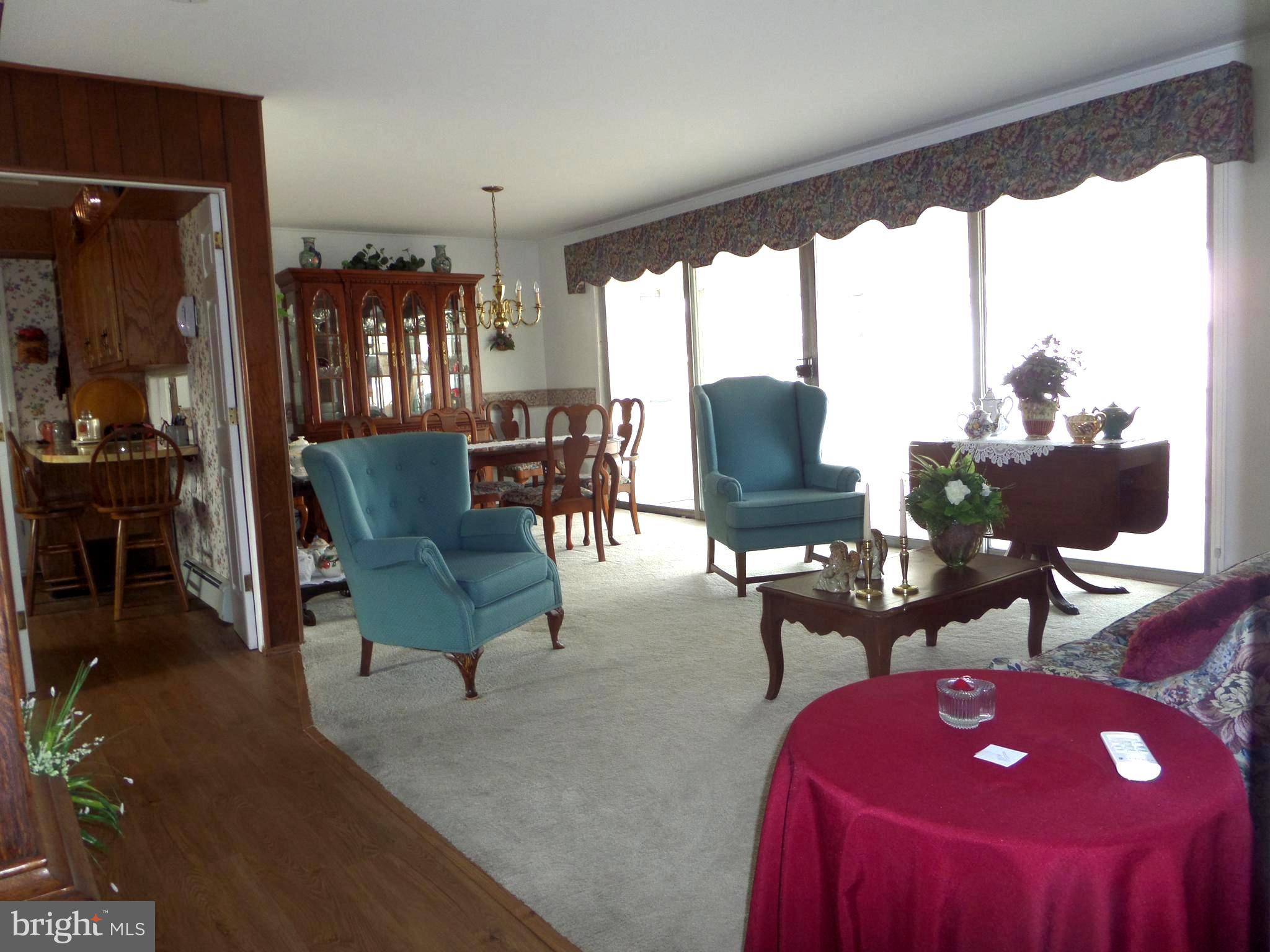 LARGE Living-Diningroom Combo w BIG Porch access