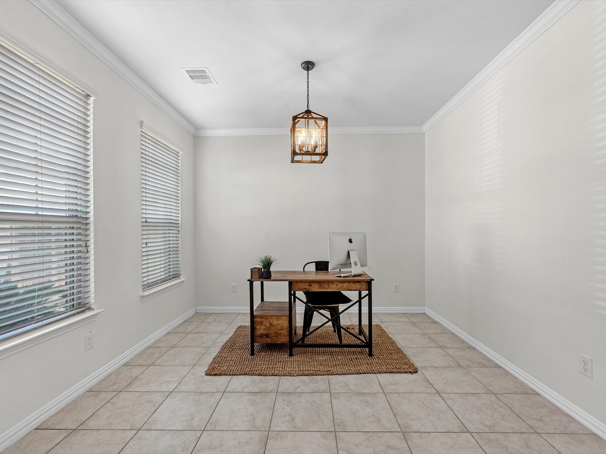 13838 Madera Bend Lane Rosharon, TX 77583 - Photo 10 of 32 Formal dining currently functioning as a home office. Double doors could easily be added with a simple modification