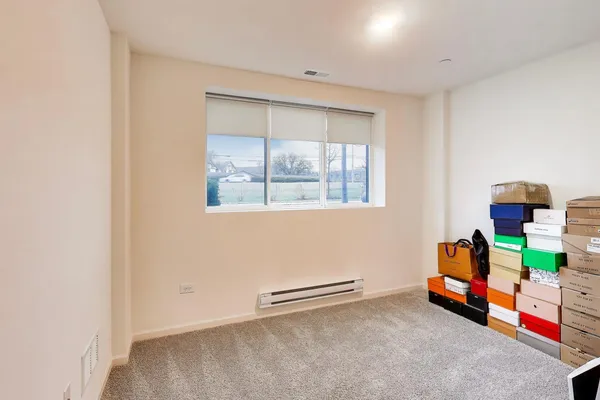 an empty room with toys
