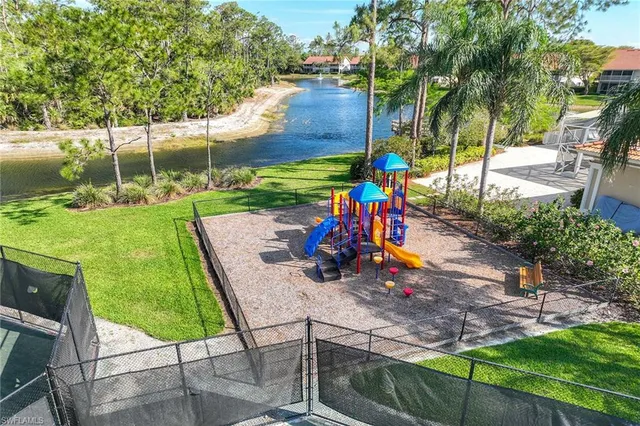 a view of a lake with houses