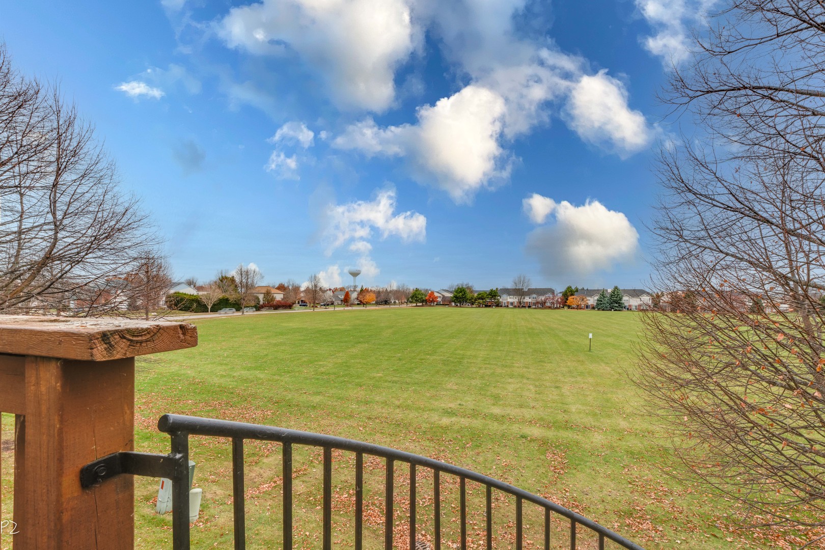 24181 Pear Tree Circle Plainfield, IL 60585 - Photo 13 of 25 a balcony with an ocean view