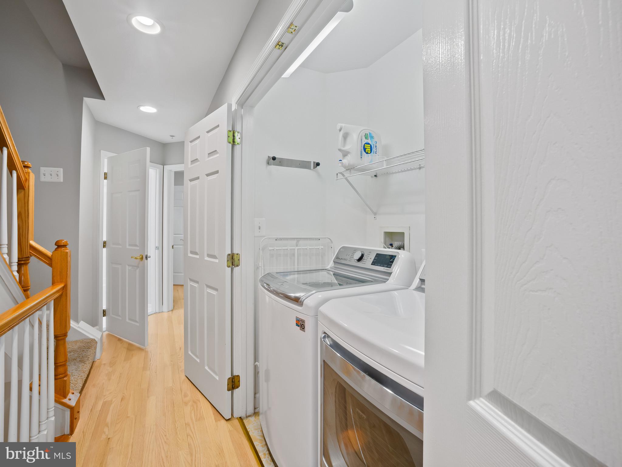 8511 Cameron Street Silver Spring, MD 20910 - Photo 15 of 39 a view of a hallway with washer and dryer