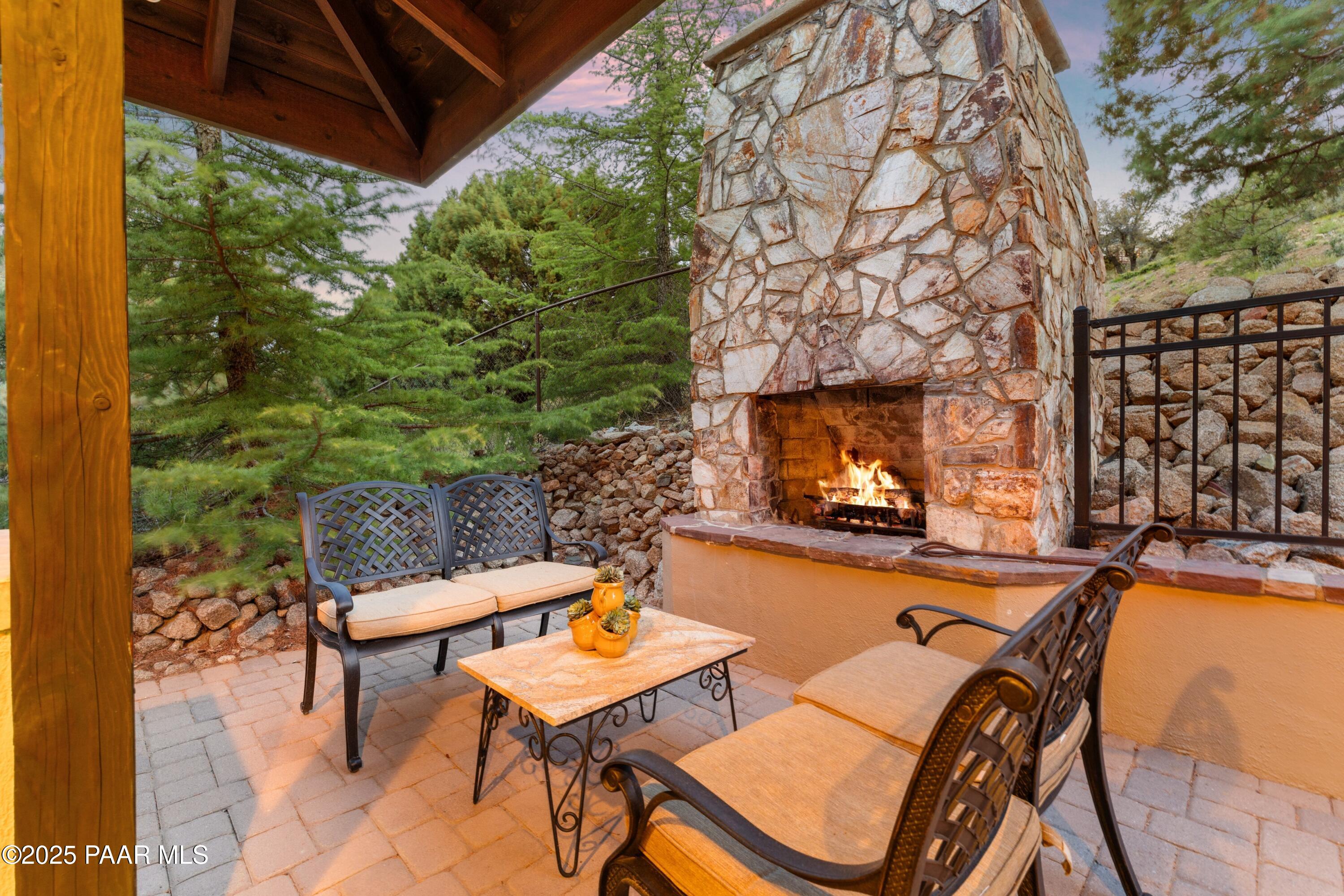1515 North Happy Valley Road, Unit 3&4 Prescott, AZ 86305 - Photo 30 of 88 Covered Patio and Outdoor Fireplace